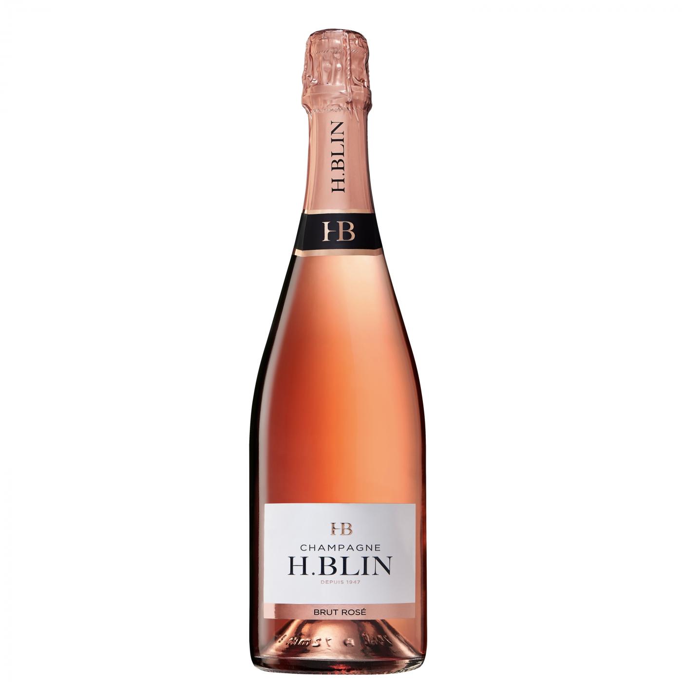 Champagne h. blin, brut rose, 75cl 